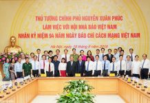 Thủ tướng Nguyễn Xuân Phúc làm việc với Hội Nhà báo Việt Nam