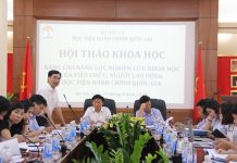 Hội thảo khoa học: “Nâng cao năng lực nghiên cứu khoa học của viên chức, người lao động Học viện Hành chính Quốc gia”