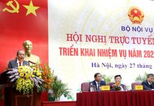 Hội nghị trực tuyến toàn quốc triển khai nhiệm vụ năm 2020 của ngành nội vụ