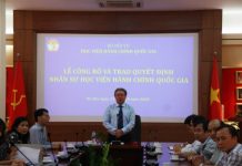 Lễ công bố và trao Quyết định Quyền Giám đốc Phân viện Học viện Hành chính Quốc gia tại TP. Hồ Chí Minh