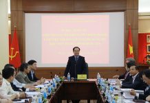 Thứ trưởng Bộ Nội vụ Vũ Chiến Thắng làm việc với Học viện Hành chính Quốc gia