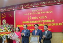 Tạp chí Tổ chức nhà nước đón nhận Huân chương Lao động hạng Nhì