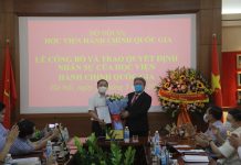 Lễ công bố và trao quyết định Phó Tổng Biên tập Tạp chí Quản lý nhà nước