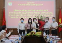 Bộ trưởng Bộ Nội vụ Phạm Thị Thanh Trà làm việc với Học viện Hành chính Quốc gia