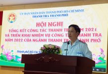 Hoạt động thanh tra phòng, chống tham nhũng của thanh tra TP. Hồ Chí Minh