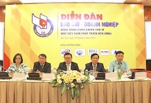Diễn đàn “Báo chí – doanh nghiệp đồng hành cùng Chính phủ vì một Việt Nam phát triển bền vững”.