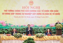 Thủ tướng: Tôn giáo luôn đồng hành cùng dân tộc, đất nước