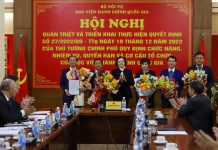 Bộ Nội vụ tổ chức quán triệt và triển khai thực hiện Quyết định số 27/2022/QĐ-TTg ngày 19/12/2022 của Thủ tướng Chính phủ đối với Học viện Hành chính Quốc gia