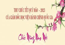 Thư chúc Tết Quý Mão – 2023 của Giám đốc Học viện Hành chính Quốc gia
