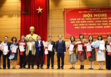 Học viện Hành chính Quốc gia trao quyết định bổ nhiệm đối với viên chức lãnh đạo, quản lý các đơn vị thuộc và trực thuộc