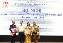 Nhiều sinh viên đạt giải nghiên cứu khoa học Học viện Hành chính Quốc gia năm học 2022 – 2023