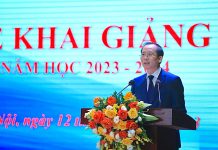 Giá trị cốt lõi của Học viện là trí tuệ, chất lượng, hiện đại và sự đổi mới toàn diện