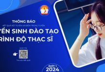 Quyết định công nhận thí sinh trúng tuyển đào tạo trình độ thạc sĩ định hướng ứng dụng đợt 1 năm 2024