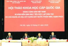 Hội thảo khoa học quốc gia “Đảng Cộng sản Việt Nam – 95 năm kiên định mục tiêu độc lập dân tộc và chủ nghĩa xã hội, xây dựng đất nước phồn vinh, hạnh phúc”