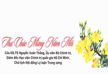 Thư Chúc mừng năm mới của Giám đốc Học viện Chính trị quốc gia Hồ Chí Minh, Chủ tịch Hội đồng Lý luận Trung ương