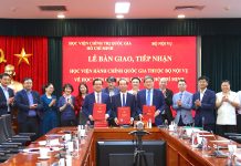 Lễ bàn giao, tiếp nhận Học viện Hành chính Quốc gia về Học viện Chính trị quốc gia Hồ Chí Minh