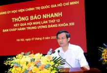 Đảng ủy Học viện Chính trị quốc gia Hồ Chí Minh tổ chức thông báo nhanh kết quả Hội nghị Trung ương 12 khóa XIII của Đảng