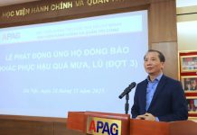 Học viện Hành chính và Quản trị công phát động ủng hộ đồng bào các địa phương bị thiệt hại do mưa, lũ (đợt 3)