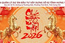 Ban Quản lý dự án đầu tư xây dựng số 02 tỉnh Hưng Yên