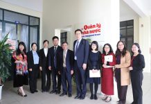 Trao đổi học thuật, chia sẻ kinh nghiệm nghiên cứu trong các lĩnh vực quản trị công, xây dựng đảng và quản lý nhà nước