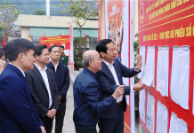 Bộ trưởng Bộ Nội vụ Đỗ Thanh Bình kiểm tra công tác chuẩn bị bầu cử tại tỉnh Lạng Sơn