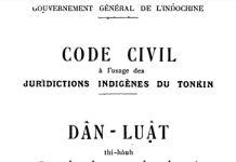 Tư tưởng và kỹ thuật lập pháp thời Pháp thuộc thông qua nghiên cứu Bộ Dân luật Bắc Kỳ năm 1931