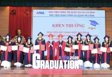 Lễ Bế giảng và trao bằng tốt nghiệp trình độ đại học năm 2026 cho hơn 1.500 sinh viên Học viện Hành chính và Quản trị công