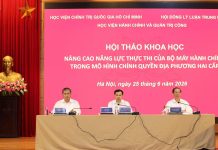 Hội thảo khoa học “Nâng cao năng lực thực thi của bộ máy hành chính trong mô hình chính quyền địa phương hai cấp”