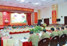 Tăng cường phối hợp lực lượng trong bảo đảm an ninh, trật tự trên địa bàn tỉnh Khăm Muộn, CHDCND Lào